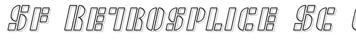 SF RetroSplice SC Outline font